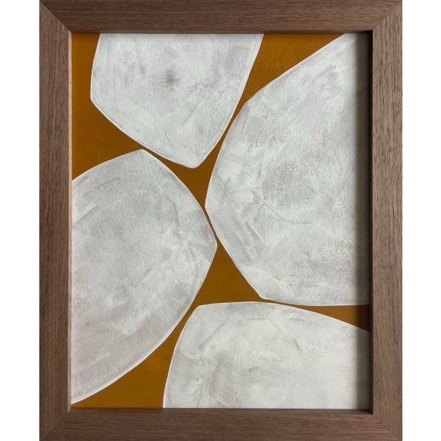 Not Yet Made - Made To Order 2026 Contemporary Set of Nine Abstract Paintings in Sienna on Cotton Paper by Artist r.k. Red For Sale - Image 5 of 13