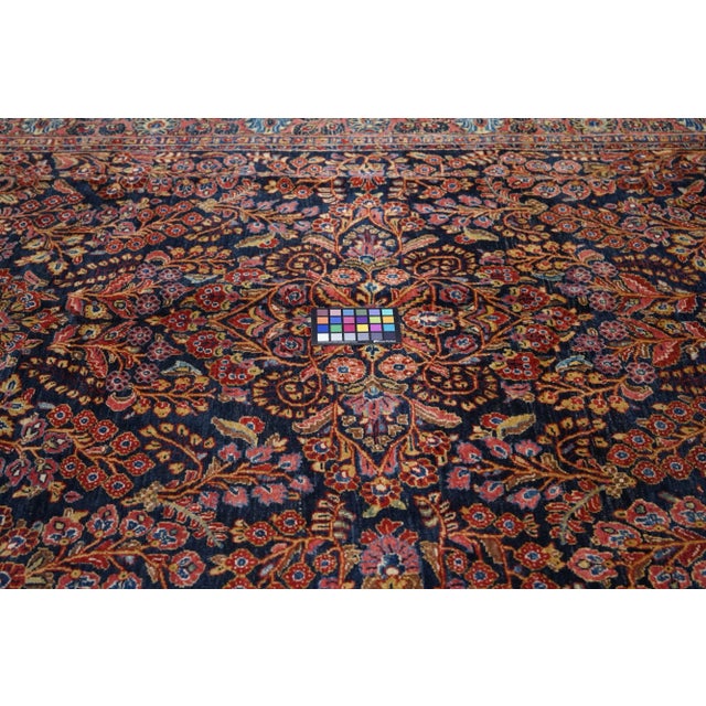 Persian Antique Persian Sarouk Rug 6'2'' X 9'0'' For Sale - Image 3 of 9