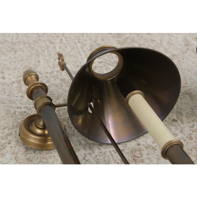 Metal 1970s Traditional Chapman Lighted Sconces W. Tole Shades - a Pair For Sale - Image 7 of 13