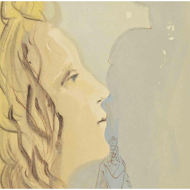 The Greatest Beauty of Beatrice - The Divine Comedy is a woodcut print realized in 1963 for a series illustrating the...