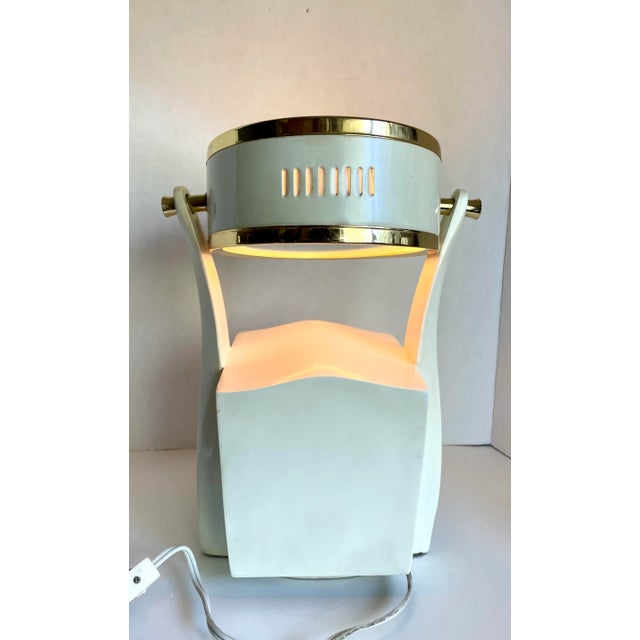 Vintage Lighted Vanity Two-Way Mirror With Drawers For Sale - Image 9 of 10