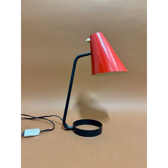 Mid-Century Modern Table Lamp by Jacques Biny, 1950 For Sale - Image 3 of 8
