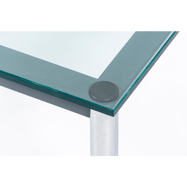 Bauhaus Lc10-P Low Glass Coffee Table by Le Corbusier for Cassina For Sale In Detroit - Image 6 of 10