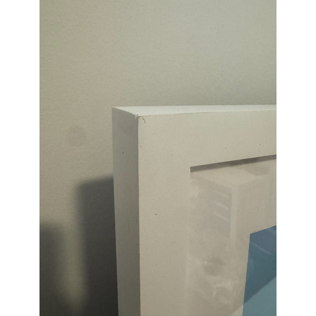 2020s Contemporary Framed Pencil & Paper Color Study, Blue/Teal by Gen Sohr For Sale - Image 5 of 5