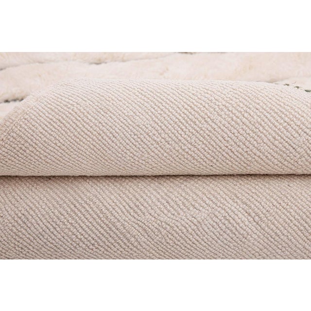 Hand-Knotted Wool Rug with Flowing Lines by Azele Studio For Sale - Image 6 of 10