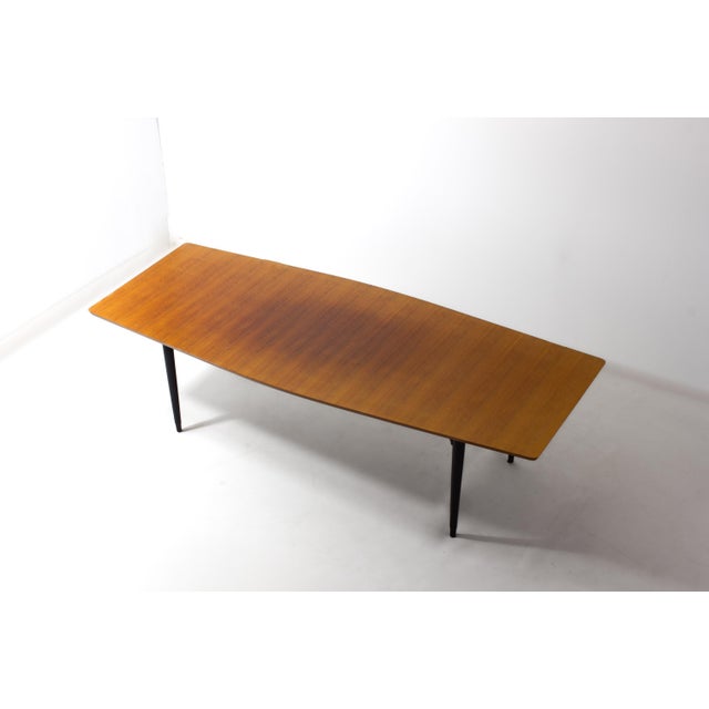 Mid-Century Modern Rounded Dining Table, 1960s For Sale - Image 9 of 9