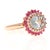 This Ring has a pretty light blue Oval Cut Tourmaline as its center stone that weighs 2.82 carats. The Tourmaline is...