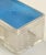 Rectangular French Silver Light Blue Guilloché Enamel and Crystal Table Box For Sale In West Palm - Image 6 of 11