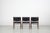1960s Wooden Chairs with Leatherette Upholstery, Italy, 1960s, Set of 3 For Sale - Image 5 of 18