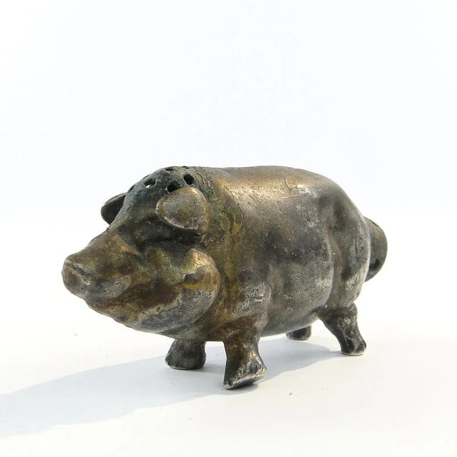 Art Nouveau French Figurative Salt Holder, 1890s For Sale - Image 11 of 13