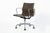 Set of 4 Eames Thin Pad Office Chairs for Herman Miller, Brown Leather Aluminum Group For Sale - Image 12 of 16