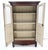Mid-Century Modern Solid Oak Paneled Back 2 Door Adjustable Shelves Antique Cupboard Blanket Chest For Sale - Image 3 of 7
