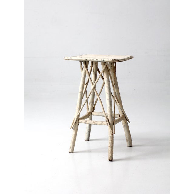 Early 20th Century Antique Adirondack Twig Side Table For Sale - Image 5 of 17