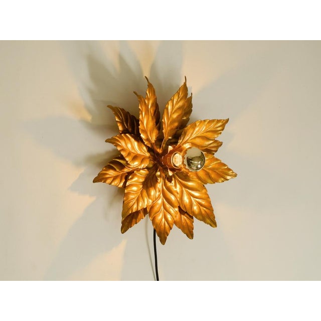 Large Gold-Plated Ceiling Lamp in the style of Hans Kögl Florentine, 1980s For Sale - Image 12 of 18