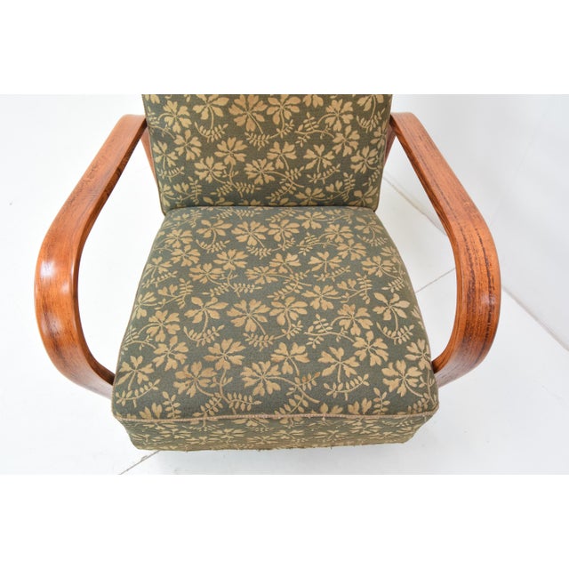Art Deco Armchair attributed to Kozelka and Kropacek, 1930s For Sale - Image 12 of 15