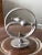 Transparent 1930s Art Deco Cheese Tray Glass & Aluminum For Sale - Image 8 of 9