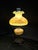 Fenton Log Cabin Hurricane Lamp Hand Painted on Custard Glass For Sale In Washington DC - Image 6 of 14