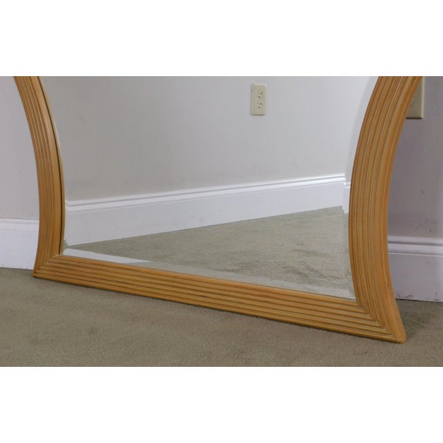 Berhardt Vintage Art Deco Style Shell Carved Frame Beveled Mirror For Sale - Image 12 of 12