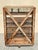 Antique Industrial Distress Gray Wooden Rolling Shelf Storage Cart Store Display For Sale - Image 10 of 12