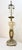This antique ornate hand-carved figural alabaster and cast iron electric table lamp is a large, beautifully crafted piece...