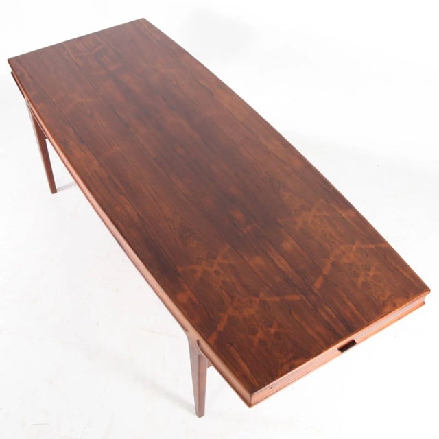 Wood Large Extendable Rosewood Coffee Table, 1970s For Sale - Image 7 of 13