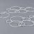 Set of 3 White Metal Circles Modern Abstract Wall Art Sculptures For Sale - Image 13 of 15