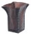 An Iron and Leather Waste Basket, in the Manner of Jean-Michel Frank. For Sale