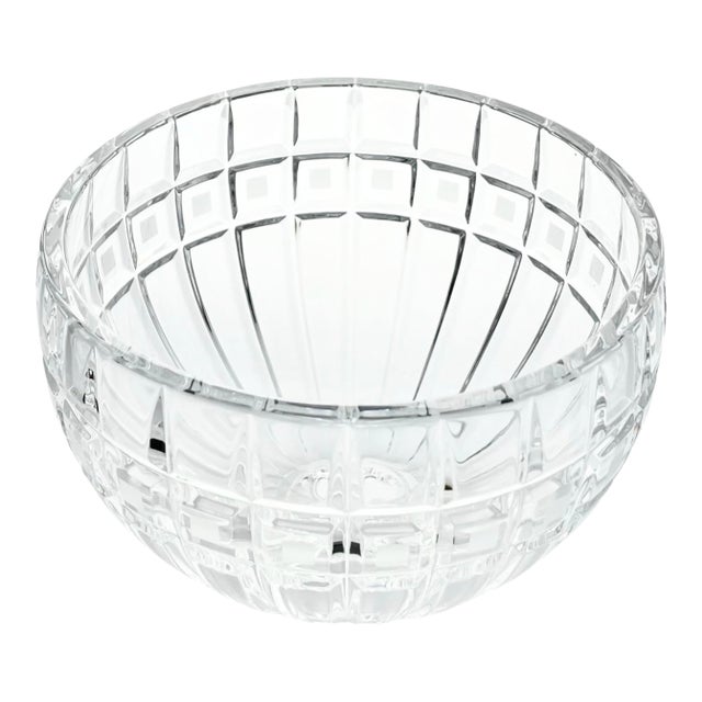 Waterford (Marquis) “Quadrata” Crystal Serving or Decorative Bowl For Sale