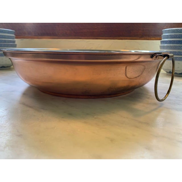 Mid 20th Century Large Copper Colander Kitchen Sieve or Strainer For Sale - Image 5 of 12