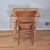 Antique Rustic Hand Painted Mustard Yellow Black & White Tall Side End Table Work Table Small Desk W/ Turned Legs For Sale - Image 10 of 11