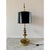 Mid 20th Century French Bouillotte Lamp With Black Tole Shade and Dolphin Motif Base For Sale - Image 11 of 12