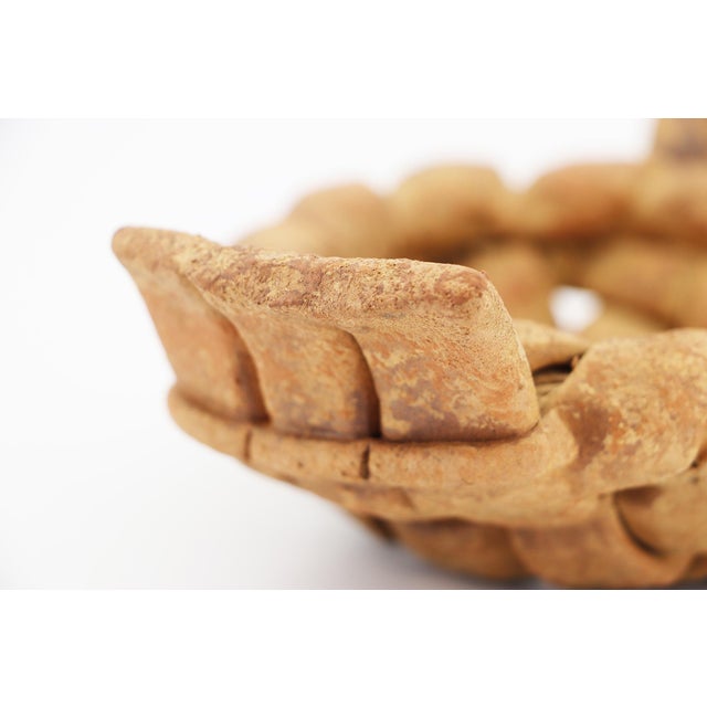 1950s Fishwife Basket Card Receiver or Trinket Tray, Earthenware, Portuguese For Sale - Image 14 of 17