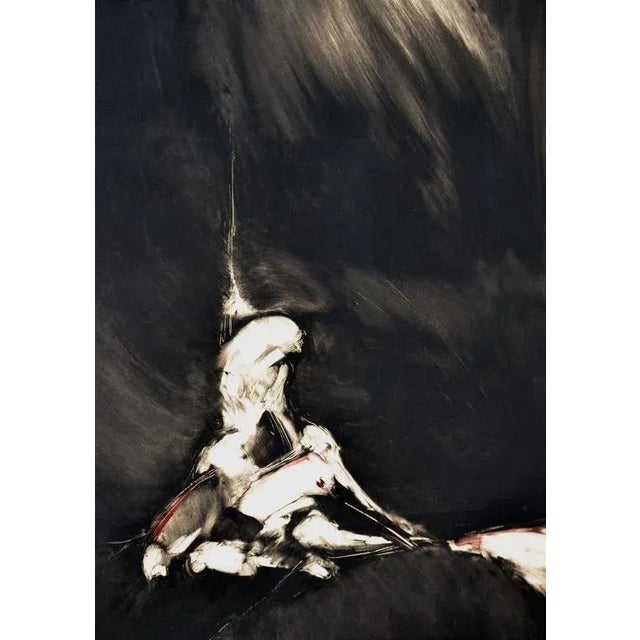 1970s "Embrace" Figurative Lithograph by Patricia Way For Sale - Image 4 of 7