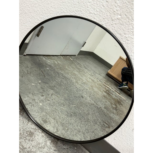 2010s Rejuvenation Metal Frame Mirror For Sale - Image 5 of 12
