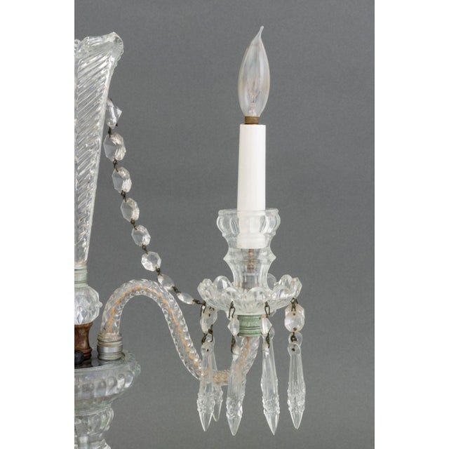 Mid 20th Century Victorian Style Cut Crystal Candelabra, Pair For Sale - Image 5 of 13