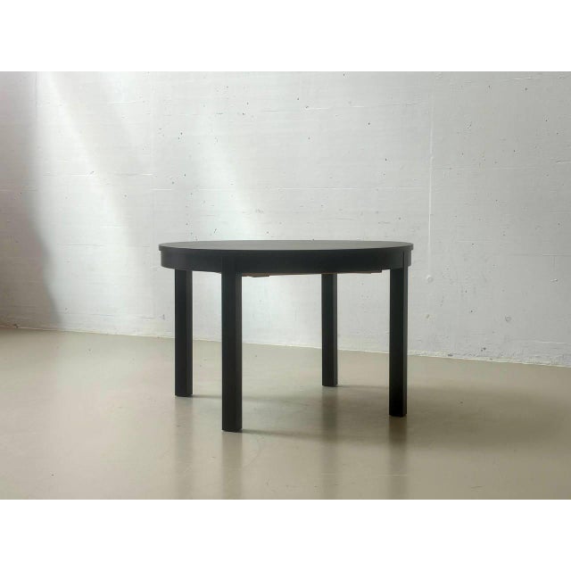 Modern Bjursta Extendable Dining Table in Black-Brown from Ikea For Sale - Image 3 of 16