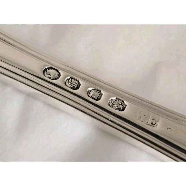 Antique Victorian Sterling Silver Kings Pattern Fish Server by William Eaton, 1841 For Sale - Image 17 of 18