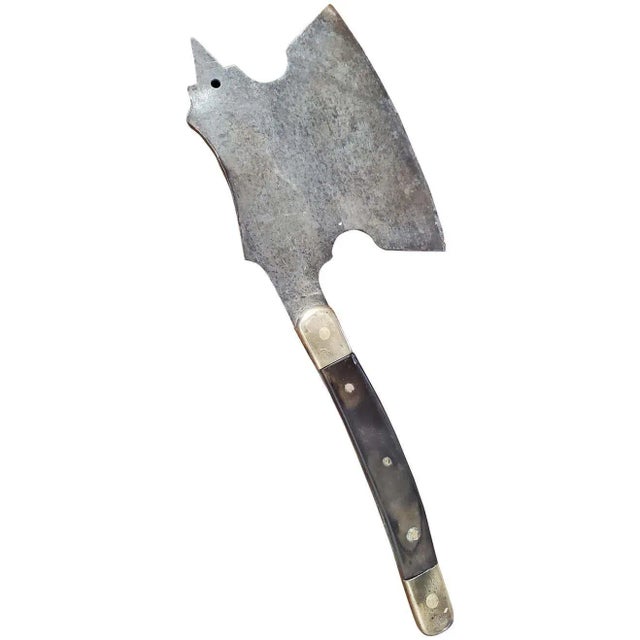 19th-Century Hand-Forged Steel and Bronze Tobacco Hatchet From Virginia For Sale - Image 11 of 11