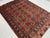 Textile Red Turkmen Philpa Wool Area Rug, Tribal Geometric Medallion Design For Sale - Image 7 of 17