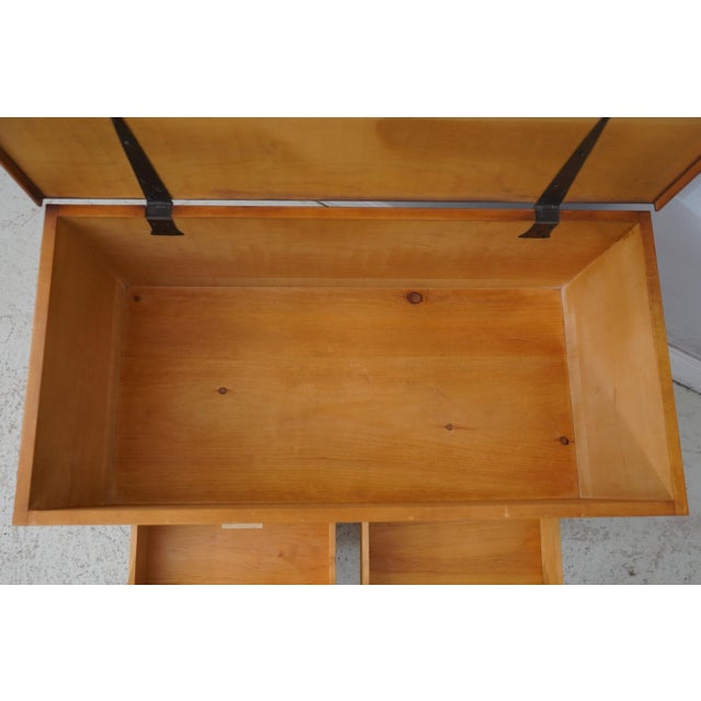 Eldred Wheeler Eldred Wheeler Inlaid Maple Blanket Chest W. Drawers For Sale - Image 4 of 12