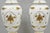 Vintage French Louis XV White Porcelain Ginger Jar Gold Flower Table Lamps Pair For Sale - Image 4 of 16