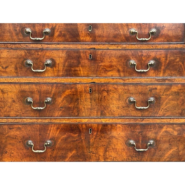 Antique George III Mahogany Secretaire, 1790 For Sale - Image 12 of 13