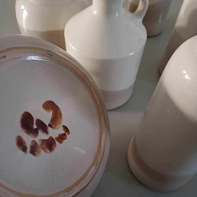 Bottles / Vases by Franco Bucci for Laboratorio Pesaro, 1970s, Set of 6 For Sale - Image 6 of 7