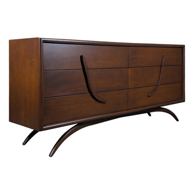 Vintage Mid Century Modern Dresser in the Manner of Vladimir Kagan, C1960s For Sale