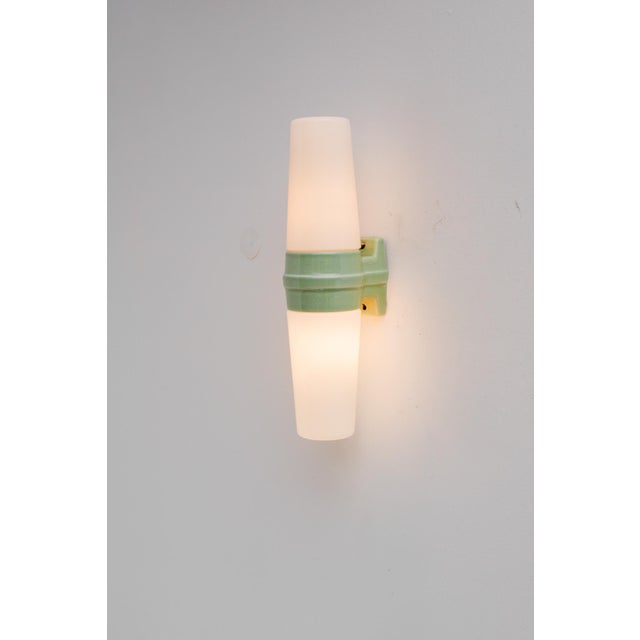 Vintage Porcelain Bathroom Light by Sigvard Bernadotte for Ifö 1960 For Sale - Image 12 of 12