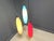 Glass Vintage 3 Glass Pendant Lights from Vistosi, 1970s For Sale - Image 7 of 15