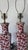 1960s Vintage Chinese Hand-Painted Porcelain Table Lamps With Red Floral Motifs – Pair For Sale - Image 10 of 12