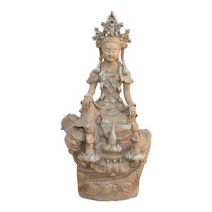 Timeless Chinese Porcelain Bodhisattva Sculpture
