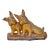 Mid 20th Century Handmade Americana Brass Terriers-on-Display Figurine Accent For Sale