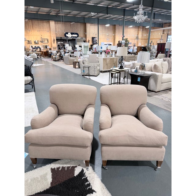 George Smith English Arm Accent Chair(pair Available) For Sale - Image 11 of 12